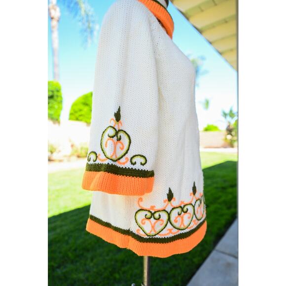 Women's 1970 Vintage Knit Cowl Neck Sweater Shirt - Picture 2 of 5